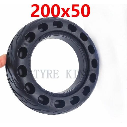 200x50 Solid Tire 8x2 Inch Explosion Proof Non-Pneumatic Tyre for Folding Electric Scooter Pocket Bike Razor E100 E150 E-200