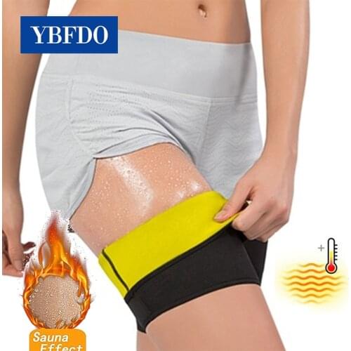 YBFDO Women Leg Shaper Sauna Sweat Thigh Calories Hot Body Thigh Slender Slimming Wraps Legs Fat Burning Workout Shapewear