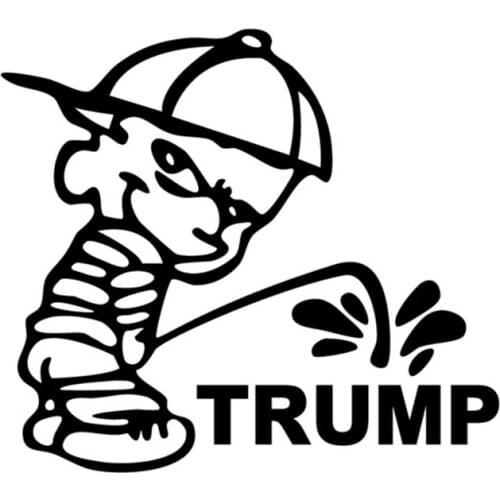 Funny Russian Bad Boy Pee Anti DONALD Trump vinyl decal stickers Car Truck