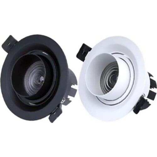 Dimbare Led Ingebed Zoom 15-60 Graden Cob Downlighters 8W 12W 15W 18W21W24W Plafondlamp Spot lichten AC110-220V Indoor Verlichti