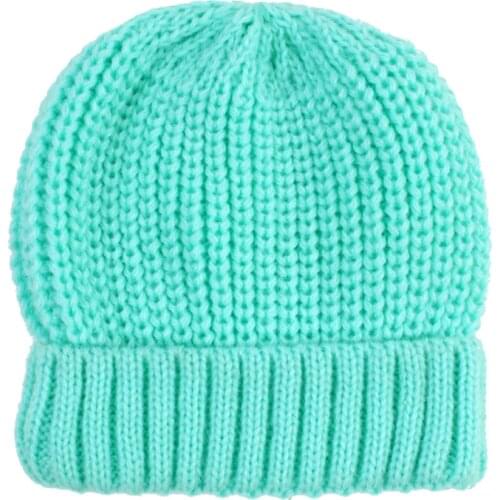 Winter Baby Knitted Hat Kids Girl Boy Solid Color Infants Toddler Beanie Caps Lightweight Parts Little Child Accessories