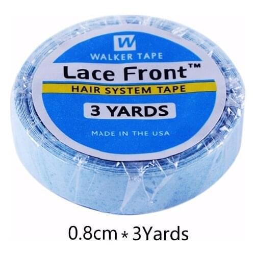 1 roll 0.8cm*3 yards super hair blue tape double-sided adhesive tape for hair extension/lace wig/toupee