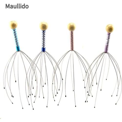 1pc Head Massager Headache Pain Stress Relief Claw Scalp Neck Massage Traditional Treatment Health Care