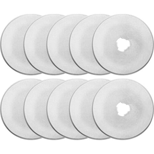 10pcs 45mm Circular Cutting Rotary Cutter knife Patchwork Fabric Leather Refill Blades Arts Crafts Sewing Quilting Tool