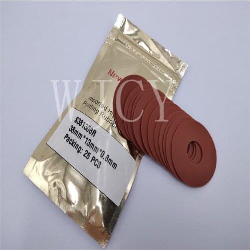 100 PCS Printing Rubber Sucker Size of 38*13*0.8 Printing Machine Spare Parts