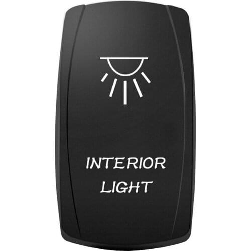 12-24V Car WTERIOR LIGHT 12V 20A Toggle Rocker Switch Blue LED Light 5Pin ON OFF