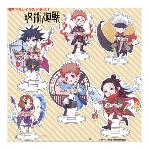 Anime Jujutsu Kaisen Itadori Yuji Ryomen Sukuna Acrylic Figure Stand Display Model Plate Table Decorative Cosplay Q Version Gift