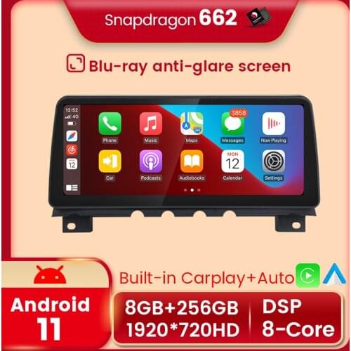 Qualcomm Snapdragon 662 high-definition large-screen car intelligent multimedia Android 11 is suitable for BMW 7 series F01 F02