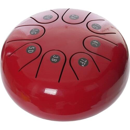 1pcs 6 inch steel tongue drum Kid Adult Gifts 8 Tone Hand Pan Drum Tank With Drumsticks Carrying Bag Percussion Instruments