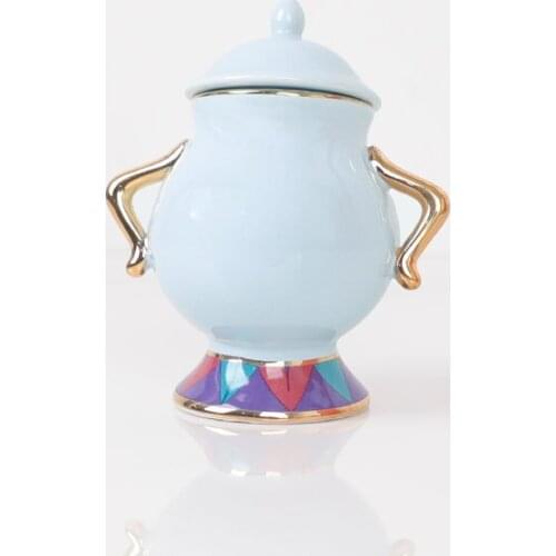 Beauty And The Beast Milk Can Tea Cup Teapot Mug Mrs Potts Chip Tea Pot Cup One Set