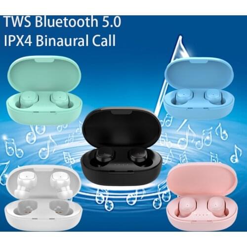 A6S TWS Bluetooth Wireless Headphones Wireless Earbuds 5.0 TWS Earphone Noise Cancelling Mic for Xiaomi iPhone Huawei Samsung A6