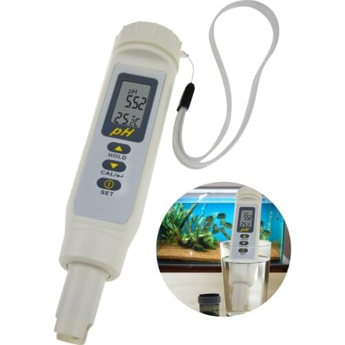 Digital Waterproof Detachable pH Temperature Pen Meter High Accuracy with 3 Points Auto Calibration 0.00 ~ 14.00pH Range
