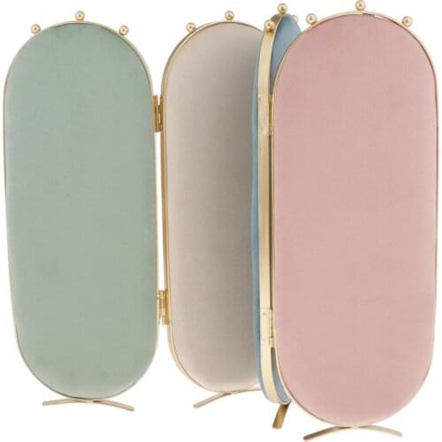 Screen Shaped Jewelry Display Shelf, Foldable Earrings Necklaces Watch Hanging Storage Holder Desktop Decor