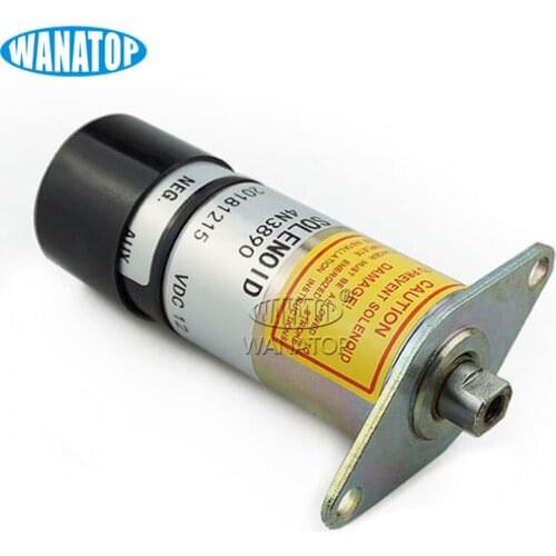 Fuel Shutdown Solenoid Valve 4N-3890 4N3890 1500-24AS1U1 For Caterpillar Excavator 24V