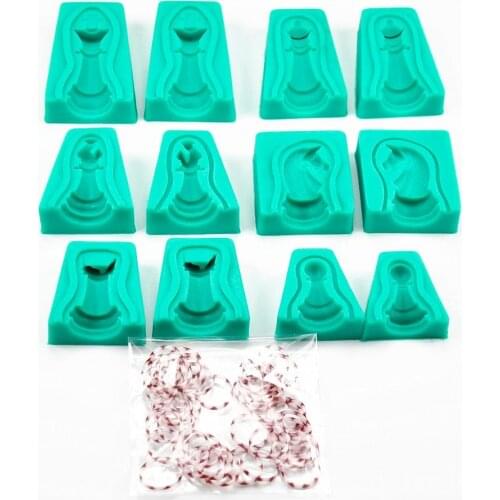 EZLIFE 6pcs/Lot Silicone Chess Cake Fondant Mold Mould Diy Tool Cake Baking Tools Dropship Decorating Chocolate Handmade D4H5