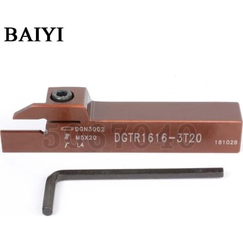 DGTR1616-3T20 cutter Grooving Lathe Holder Lathe External Turning Cutter Holder For Iscar DGN3003J Cutting Insert 3mm blade