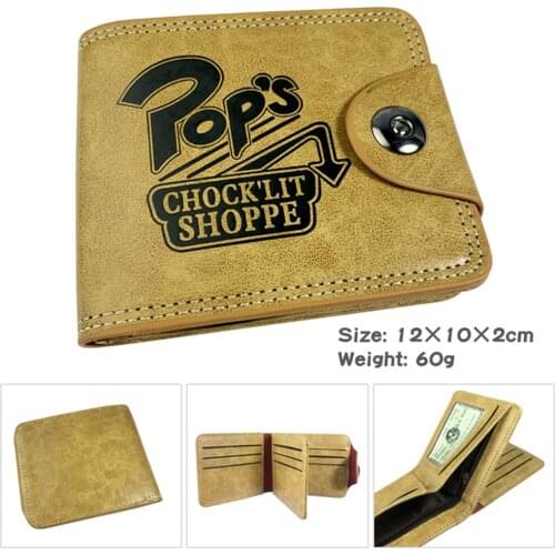 Anime Riverdale PU Wallet Casual Hidden Discount Note Compartment Mens Leather Coin Photo Credit Cards Holder Purses