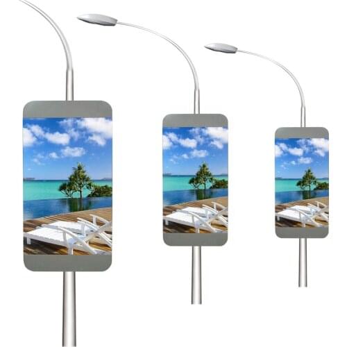 Hotsale Outdoor 768*1408 P4 Roadside Full Color LED Street Pole Signs Digital LED Display Panel On Poles For Video Advertising