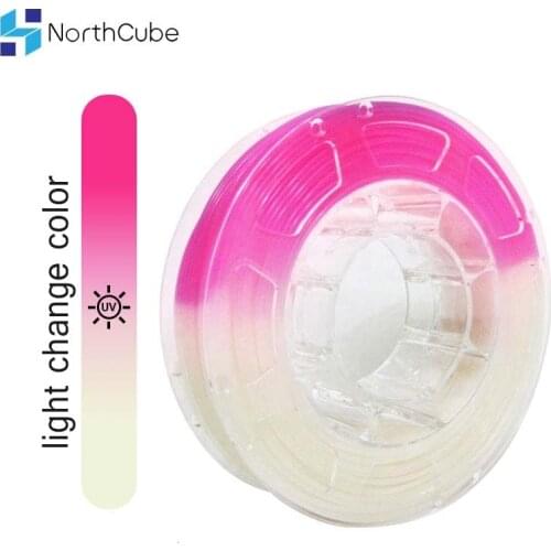 Light Change Color Filament, 3D Printer Filament PLA Filament for 3D Printer 1.75mm +/- 0.03 mm White to Red