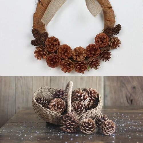 3~4CM/2pcs 2020 new Naturally Dried christmas tree top Naturally Dried pine cones Christmas decorations pinecones Party Supplies