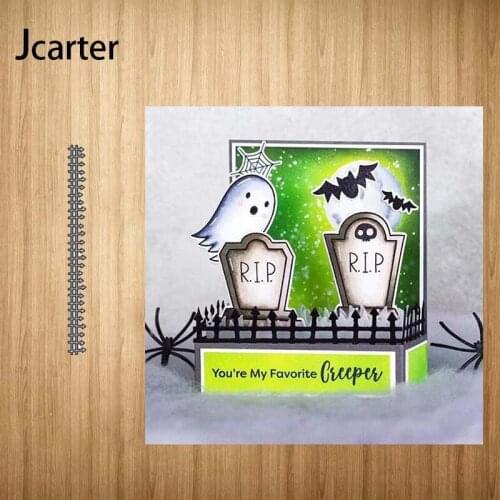 New Design Metal Cutting Dies Fence Frame Craft Stencil Diy for Scrapbooking Handmade Card Make Paper Shape Album Decor Model