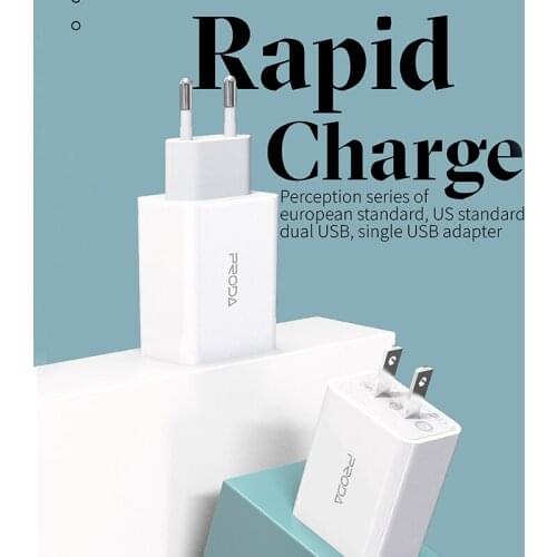 Portable Dual USB Home Adaptor 5V 2.4A For iPhone X 6 7 8 Xiaomi Huawei Samsung Smartphone Wall Charger