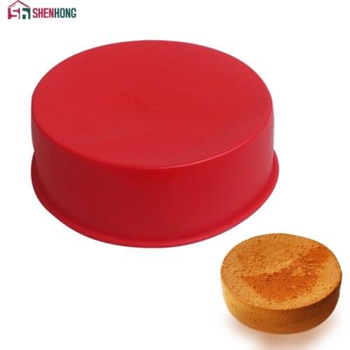 SHENHONG Round Cake Mould Homemade Mold Silicone Mousse 3D DIY Baking Cookie Mould Fondant Home Bakery