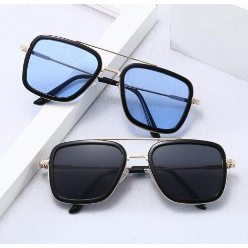 1PCs Iron Man Tony Stark Fishing Sunglasses Square Outdoor Sport Fishing Glasses Men Spider Eyewear Sports Sun Glasses Goggles