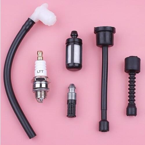 Fuel Gas Oil Filter Line Hose Spark Plug Kit For Stihl 070 090 Chainsaw Replacement Spare Part