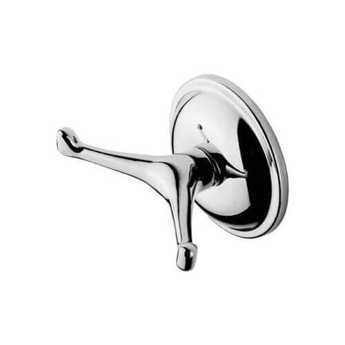 TveT WC Bathroom Robe Hanger Bracket Metal Dual Fork T38634 434257347