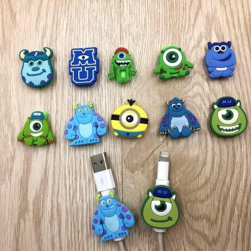 100Pcs/Lot USB Cable Protector Colorful Cover Cable Winder Data Line Protection Sleeve For Iphone Android