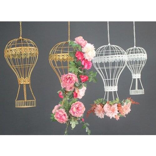 European-style iron art hanging basket flowerpot balcony outdoor hanging basket hanging flowers and plants hanging basket