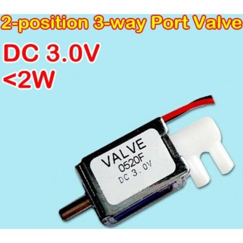 1PCS DC 3V Miniature solenoid valve Two-position three-way valve Massager solenoid valve bleed and exhaust electric valve port