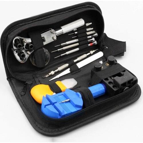 13pcs Professional Watch Repair Tool Box Watch Disassembler Spring Bar Repair Pry Screwdriver Watch Repair Tools Kit For Watch