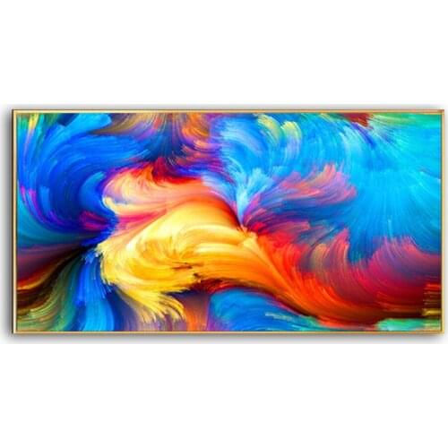 2020 New Years latest Oil Painting Dazzle colour of sky 100% Hand painted world famous paintings living room Decor 20200418011