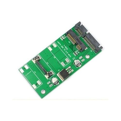 Free Shipping MSATA to SATA Converter Adapter PCI-E To 2.5" SATA II SSD Adapter PCI-E SSD to 2.5" SATA 22-Pin Converter Adapter