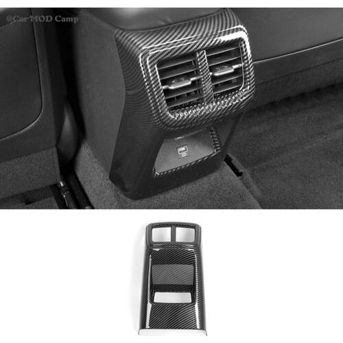 Car Accessories for Kia K5 Optima 2020 2021 ABS Carbon Fiber Interior Rear Air Vent Outlet Cover Trim