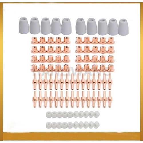 Free shipping 100 PCS Extended PT31 plasma cutting torch CONSUMABLES as ESAB/L-TEC PT-31, JG-40 and WSD-LG40