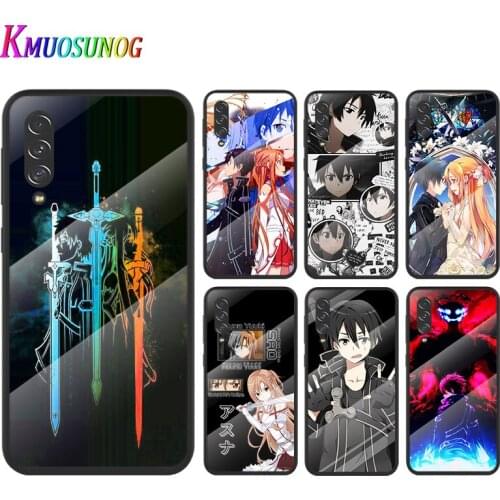 Sword Art Online SAO For Samsung Note 20 10 9 8 Ultra Lite Plus 5G A70 A50 A40 A30 A20 A10 Tempered Glass Phone Case