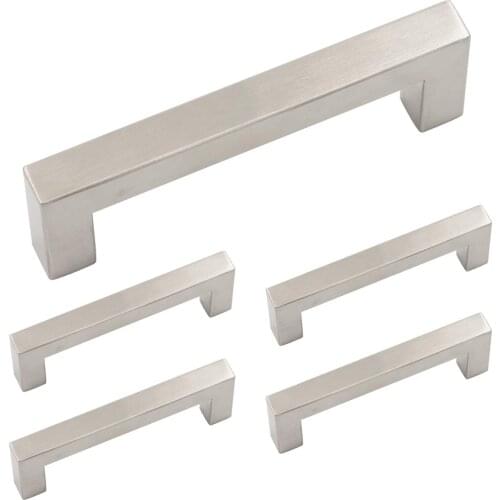 Goldenwarm Square Cabinet Pulls Kitchen Cabinet Handles Furniture Hardware Bathroom Drawer Handles Dresser Pulls Handles 10Pack