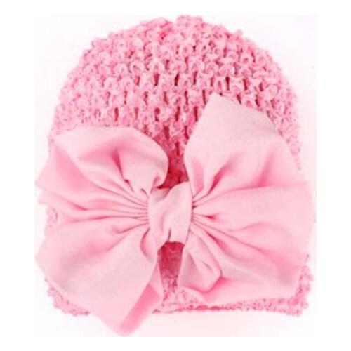 Hot Sale Baby Hat Newborn Handmade Photography Cotton Hat Baby Girl Flower Cap Toddler Beanie Hats bowknot Infant Kids Girls Cap