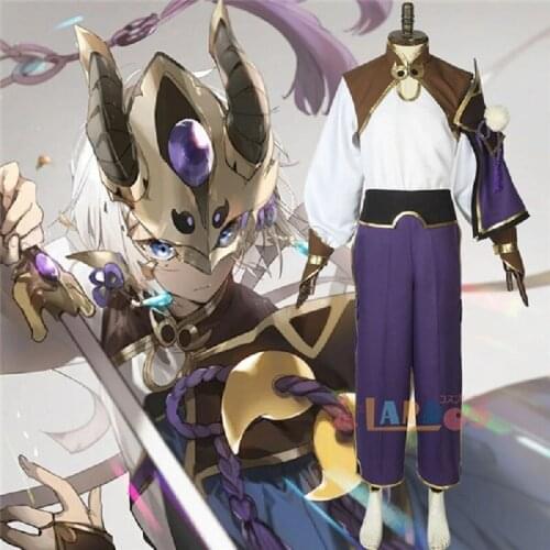 Hot Sale! Fate Grand Order FGO Lang Lin Wang Cosplay Costume Unisex Outfit free shipping