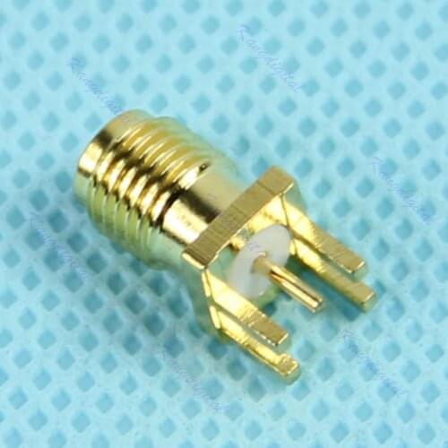 Edge Mount PCB Board Receptacle RP SMA Male Jack Connector Adapter