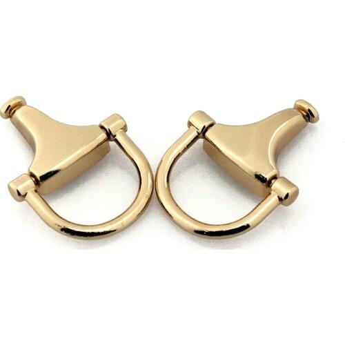 2pcs Metal Bag Side Edge Hang Buckle Fashion Decoration Clasp for DIY Leather Craft Bag Strap Belt Handle Shoulder Accessories