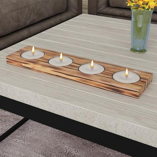 Moccoll Decorative Wooden Candlesticks