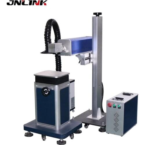 Separated co2 100W PVC leather plastic resin laser marking machine