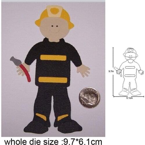 Craft dies Engineer Worker Cutting Dies Stencils For DIY Greeting Card Making Scrapbooking dies Metal Dies Nouveau Arrivage 2020