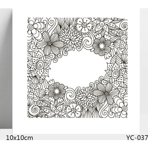 AZSG FLOWER Clear Stamps For DIY Scrapbooking/Card Making/Album Decorative Silicone Stamp Crafts