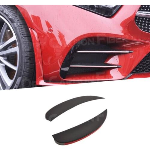 Car Front Bumper Splitters for Mercedes Benz CLS Class C257 CLS260 300 350 450 CLS53 AMG 2019UP Splitter Fog Lamp Trim Cover Car
