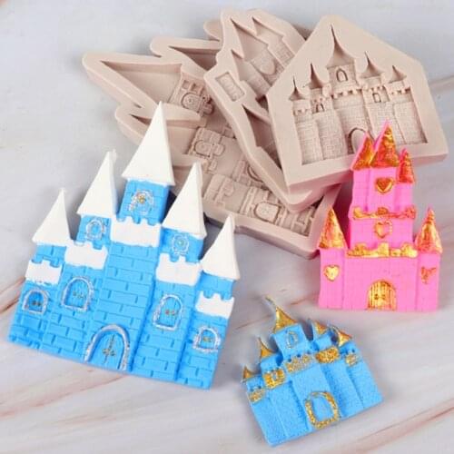 Various Castles Silicone Mold for Fondant Cake Decoration, Cupcakes, Sugarcraft, Cookies, Cards Clay Bakeware Tools